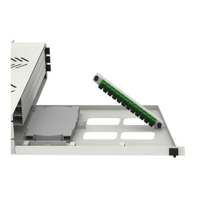 19 polegadas Fibra Óptica Patch Panel Sub ODF com conectores SC LC e aço laminado a frio
