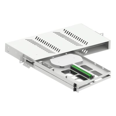19 polegadas Fibra Óptica Patch Panel Sub ODF com conectores SC LC e aço laminado a frio