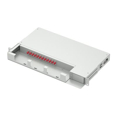 12 Núcleos Quadro de Distribuição Óptica UPC Tipo Swing Patch Panel 19 polegadas para FTTX 5