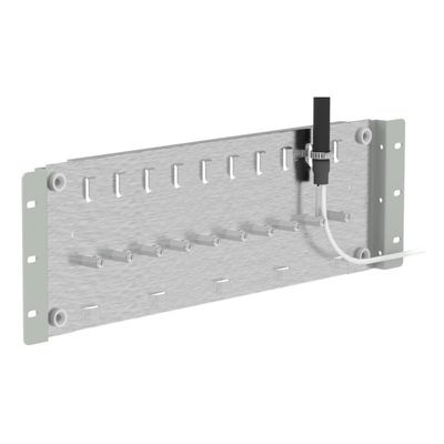 Quadro de distribuição de fibra óptica montado em rack interno de 19 polegadas SC/FC cinza
