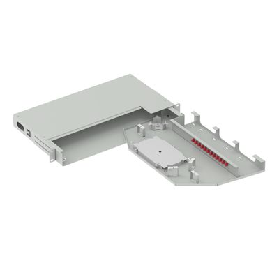 12 Núcleos Quadro de Distribuição Óptica UPC Tipo Swing Patch Panel 19 polegadas para FTTX 5
