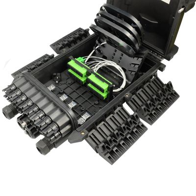 16 Portos Dropcable Caixa de distribuição de fibra óptica IP68 FTTH SC Conector Rede FTTX Splitter