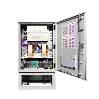 288 Capacidade FDC IP65 Gabinete de distribuição de fibra exterior para rede de telecomunicações FTTX 10