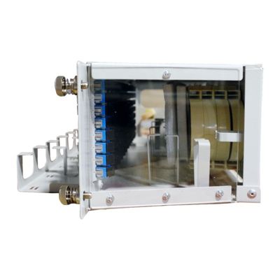 5 Time Gray 96cores 19 polegadas Flip down Fiber Optic Patchpanel para equipamentos ópticos