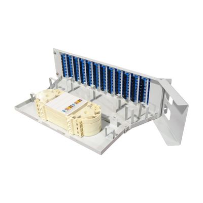 5 Time Gray 96cores 19 polegadas Flip down Fiber Optic Patchpanel para equipamentos ópticos