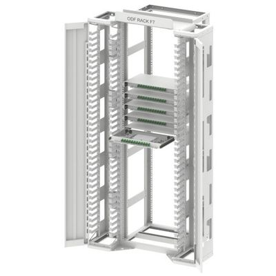 ODF de aço laminado a frio para quadro de distribuição de fibra óptica padrão de 19 polegadas em FTTH