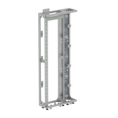 FTTH 19 polegadas Prata / cinza Open Rack Profil de alumínio Fibra Óptica Quadro de Distribuição ODF