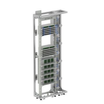 FTTH 19 polegadas Prata / cinza Open Rack Profil de alumínio Fibra Óptica Quadro de Distribuição ODF