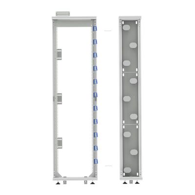 FTTH 19 polegadas Prata / cinza Open Rack Profil de alumínio Fibra Óptica Quadro de Distribuição ODF