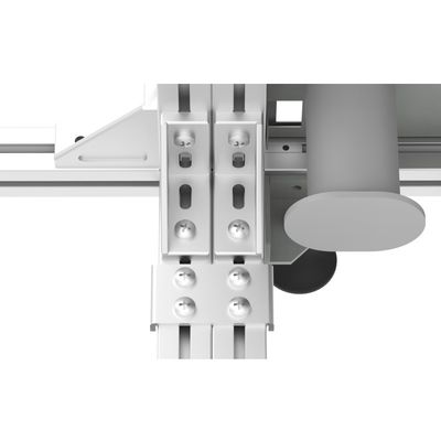 FTTH 19 polegadas Prata / cinza Open Rack Profil de alumínio Fibra Óptica Quadro de Distribuição ODF