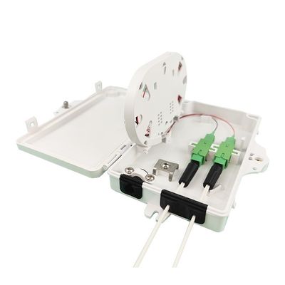 Acessos de distribuição de rede FTTH IP65 Fibra óptica de terminação de caixa 2 núcleos PC ABS