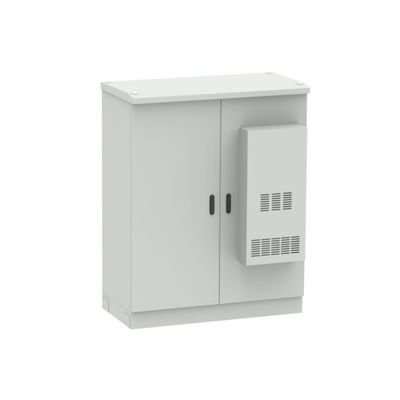 Gabinete de telecomunicações ao ar livre feito de aço inoxidável para confiabilidade da rede