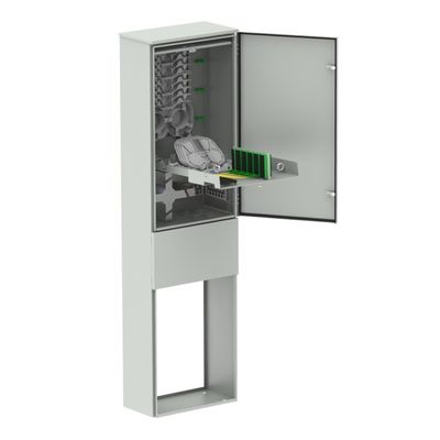 Chapa de aço laminada a frio IP65 gabinete de telecomunicações para o exterior para distribuição de fibra óptica de densidade ODF