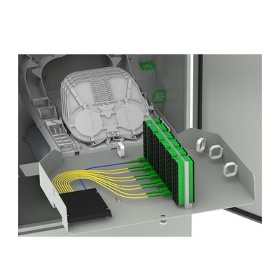 Chapa de aço laminada a frio IP65 gabinete de telecomunicações para o exterior para distribuição de fibra óptica de densidade ODF