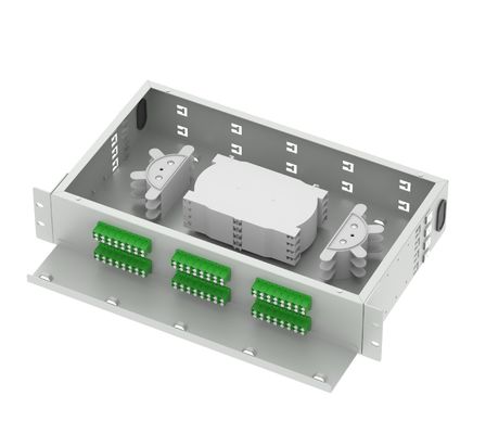 5 LC APC 48 portas 19 polegadas Fibra Óptica Patch Panel para redes ODN FTTH aplicações