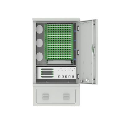Cabine de distribuição de fibras FTTH ao ar livre com projeto e construção de materiais SMC
