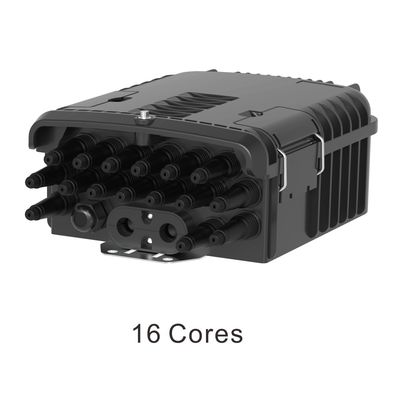 PC ABS 16 núcleos FTTH Fibra Óptica Terminal Box para montagem em parede e poste no exterior