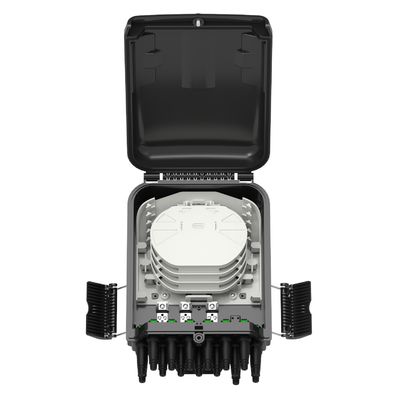 PC ABS 16 núcleos FTTH Fibra Óptica Terminal Box para montagem em parede e poste no exterior