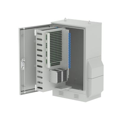 Armário de distribuição de fibras de estrutura interna de aço inoxidável FTTX exterior com série GEN III