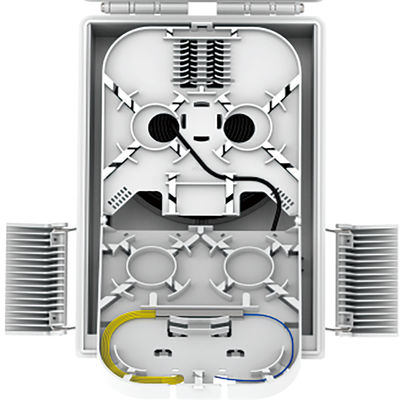 - Made FTTH IP68 8 núcleos Fibra Óptica caixa de distribuição com conector SC 274x175x86