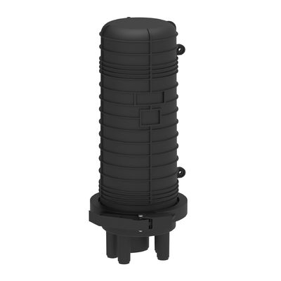 Black 192 Cores Fibra Óptica Splice Closure Cable Joint Enclosure para projetos FTTH de rede