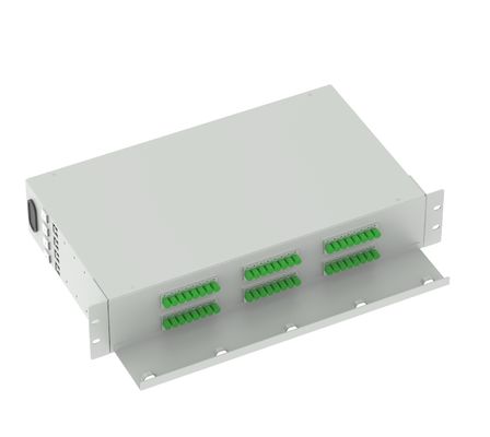 FC APC Quadro de Distribuição Óptica 48 Portos 19 polegadas Painel de Parche Ideal para FTTX e Rede