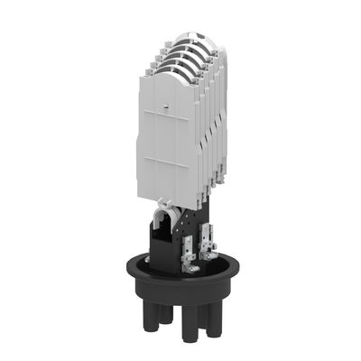Black 192 Cores Fibra Óptica Splice Closure Cable Joint Enclosure para projetos FTTH de rede