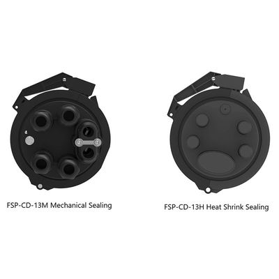 Black 192 Cores Fibra Óptica Splice Closure Cable Joint Enclosure para projetos FTTH de rede