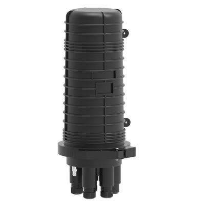 Black 192 Cores Fibra Óptica Splice Closure Cable Joint Enclosure para projetos FTTH de rede