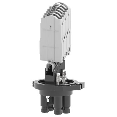 Black 192 Cores Fibra Óptica Splice Closure Cable Joint Enclosure para projetos FTTH de rede