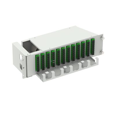 Data Center 96 Cores SC APC Tipo 19 polegadas Fibra Óptica Patchpanel com 5 e Swing Design