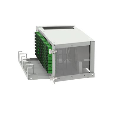 Data Center 96 Cores SC APC Tipo 19 polegadas Fibra Óptica Patchpanel com 5 e Swing Design