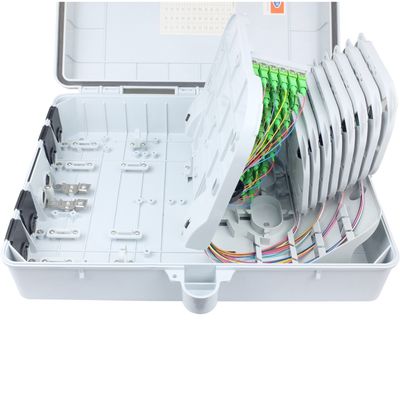 Caixa de terminação de caixas de fibra óptica de 16 núcleos de divisão para rede de tamanho 420x320x130 mm