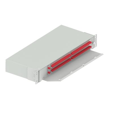 Sub-ODF de 19 polegadas FC UPC Swing Fiber Optic Patchpanel para divisor de fibra óptica de rede