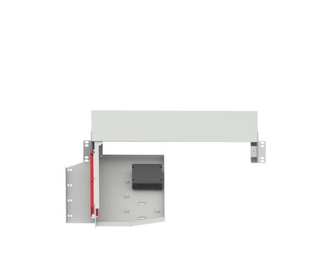 Sub-ODF de 19 polegadas FC UPC Swing Fiber Optic Patchpanel para divisor de fibra óptica de rede