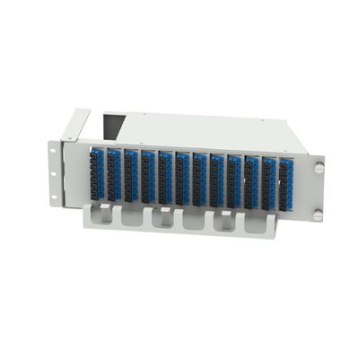 Centro de dados 19 polegadas tipo swing 96 núcleos SC UPC Fibra óptica patchpanel equipamento óptico 5