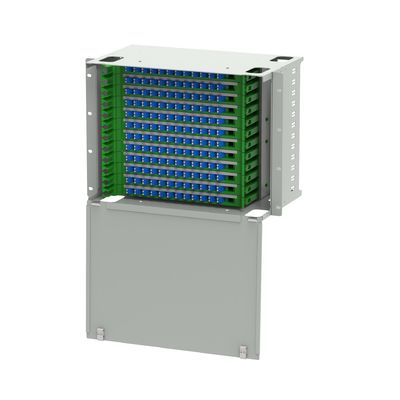 Sistemas de Fibra Óptica de Data Center LC Tipo 144 Portos Fibra Óptica Patchpanel de Distribuição
