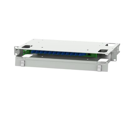 12 portas E2K Tipo Fibra Óptica Patch Panel com 5 e Branco