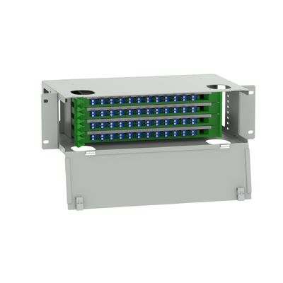 Quadro de distribuição subóptico LC Tipo 48 portas Fibra óptica Patchpanel para Data Center