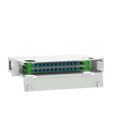 24 Patchpanel de distribuição de fibra óptica por porta para gestão de redes FTTX em centros de dados
