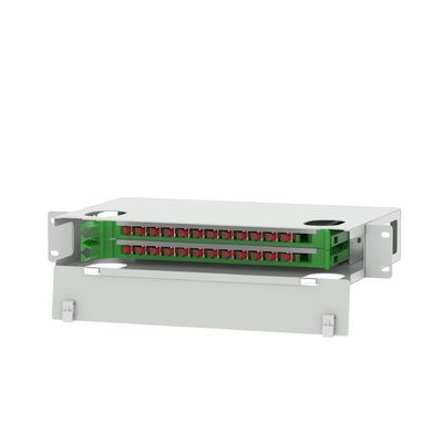 Centro de dados 24 Portos Tipo FC Distribuição de fibra óptica Patchpanel Fibra óptica Equipamento FTTX