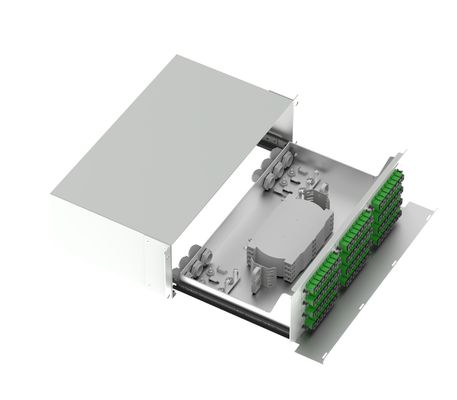 Centro de dados FTTX SC Tipo 96 Portos Fibra Ótica Distribuição Patchpanel Fibra Ótica Equipamento