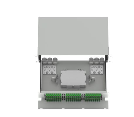 Centro de dados FTTX SC Tipo 96 Portos Fibra Ótica Distribuição Patchpanel Fibra Ótica Equipamento