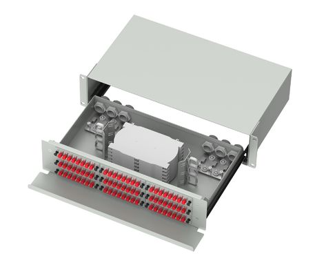 FC Tipo 72 Portos Fibra Óptica Patchpanel de Distribuição para FTTX em Rede ODN Avançada