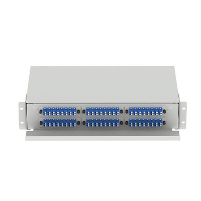 5 LC Tipo 2U 96 Port Fiber Optic Distribution Patchpanel para conector FTTX Tipo LC