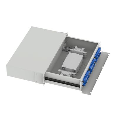 5 LC Tipo 2U 96 Port Fiber Optic Distribution Patchpanel para conector FTTX Tipo LC