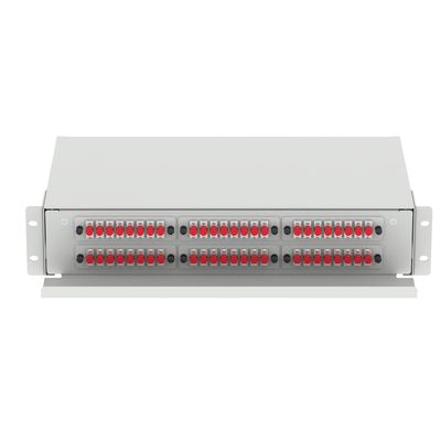 Centro de dados Fibra óptica de distribuição Patchpanel 48 portas Equipamento com 5 período
