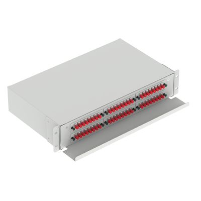 Centro de dados Fibra óptica de distribuição Patchpanel 48 portas Equipamento com 5 período