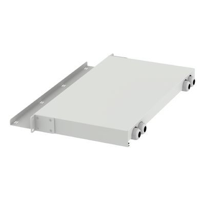 SC Tipo 1U 24 Port Patchpanel de distribuição de fibra óptica para FTTX Branco e &quot; Choice