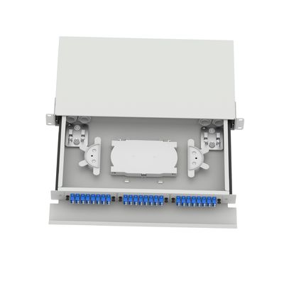 5 LC Tipo 1U 48 Portos Patchpanel de Distribuição de Fibra Óptica para FTTX Tipo de Conector LC